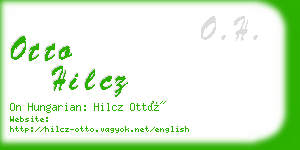 otto hilcz business card